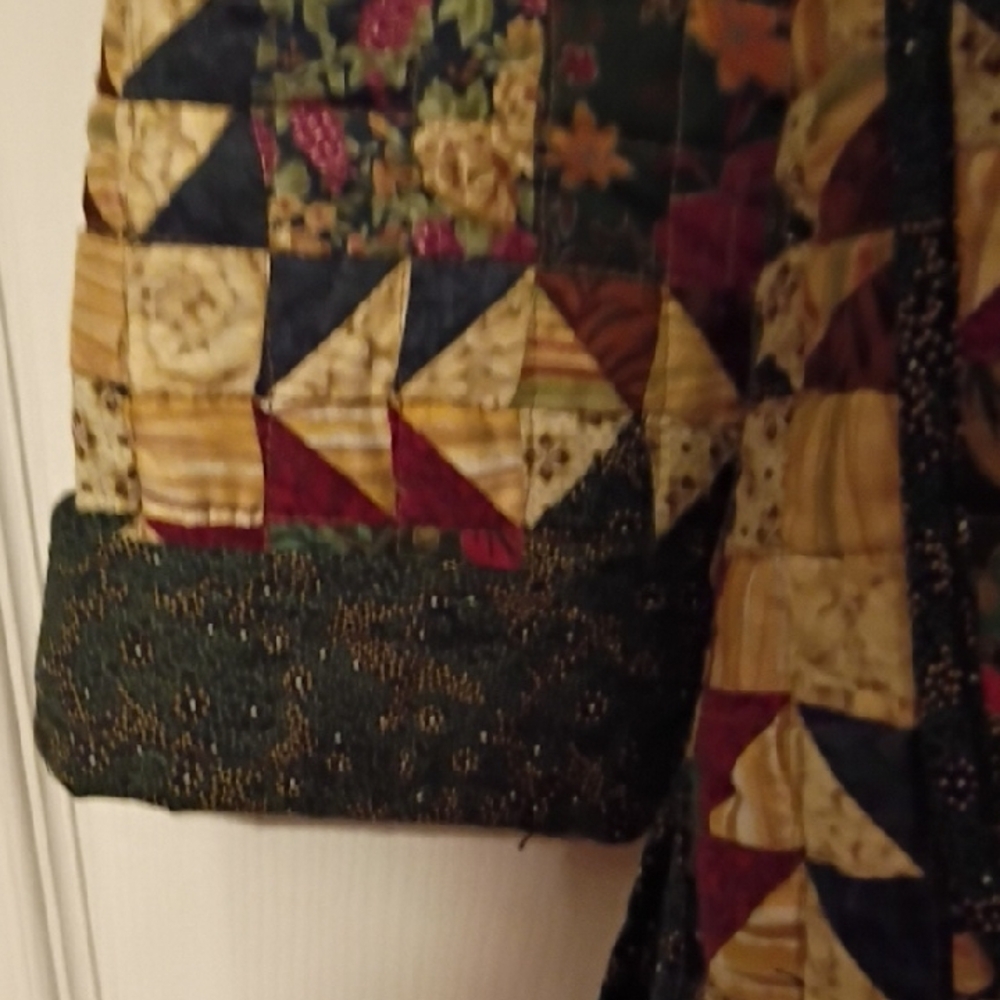 Donna Sharpe Patchwork Quilt Blazer With Multicol… - image 4